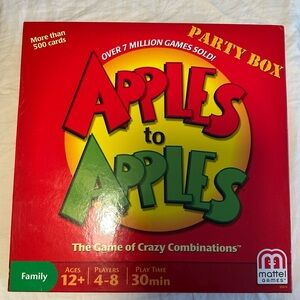 Mattel Apples to Apples Game - Party Box - played once. All cards present